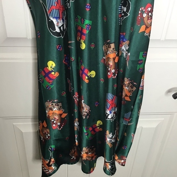 Vintage 90’s Looney Tunes Christmas Slip Dress Size Medium. - Picture 8 of 10